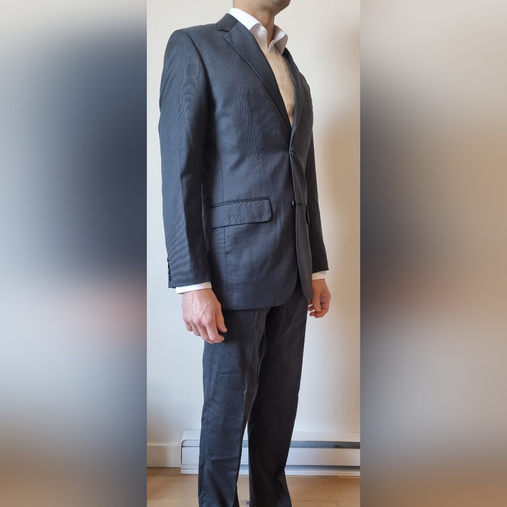Men's Charcoal Gray Suit
